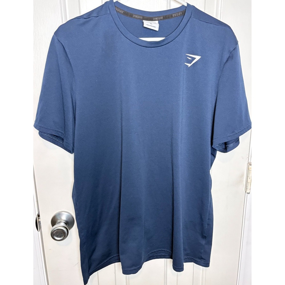 Gymshark Men's Size XL Arrival Navy Blue Short Sleeve Performance Gym T Shirt